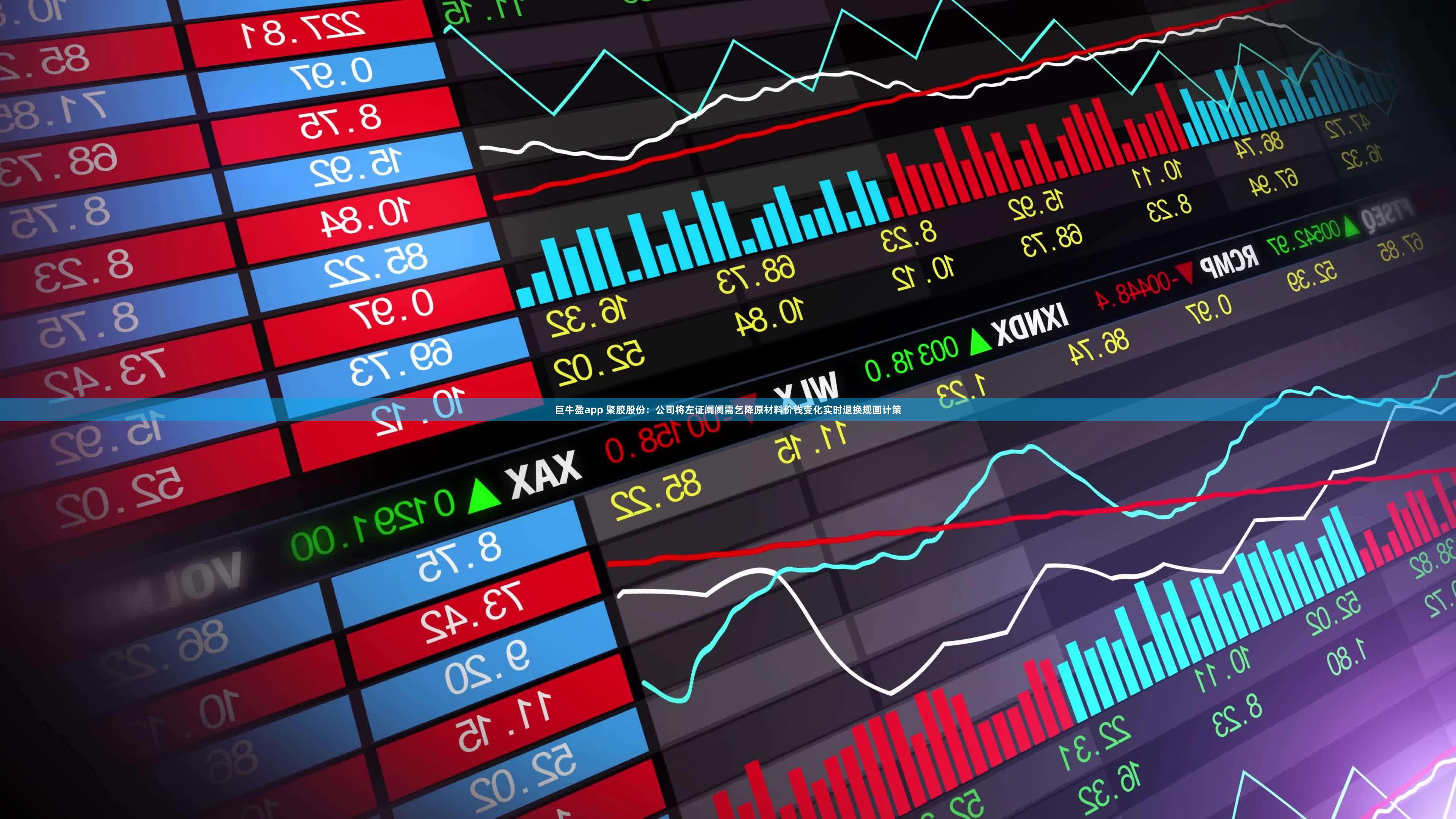 巨牛盈app 聚胶股份：公司将左证阛阓需乞降原材料价钱变化实时退换规画计策