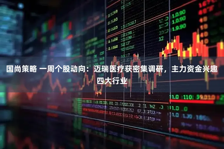 国尚策略 一周个股动向：迈瑞医疗获密集调研，主力资金兴趣四大行业