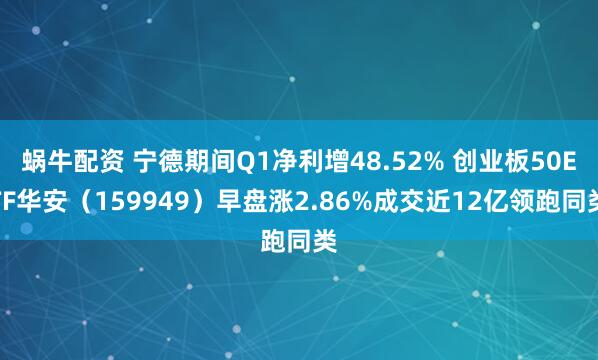 蜗牛配资 宁德期间Q1净利增48.52% 创业板50ETF华安（159949）早盘涨2.86%成交近12亿领跑同类